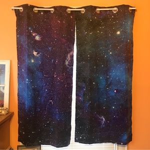 Galaxy Blackout Curtains w/ Metal Grommets 29”x63” (2 panels) - Like New!